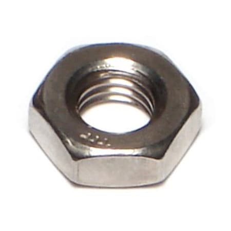 Lock Nut, 1/4""-28, 18-8 Stainless Steel, Not Graded, 15 PK -  MIDWEST FASTENER, 77001